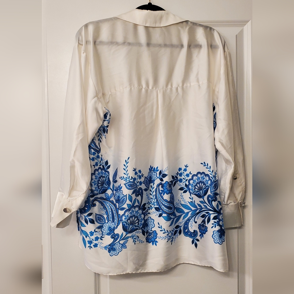 Zara Limited Edition Flowy Printed Shirt - Picture 10 of 11